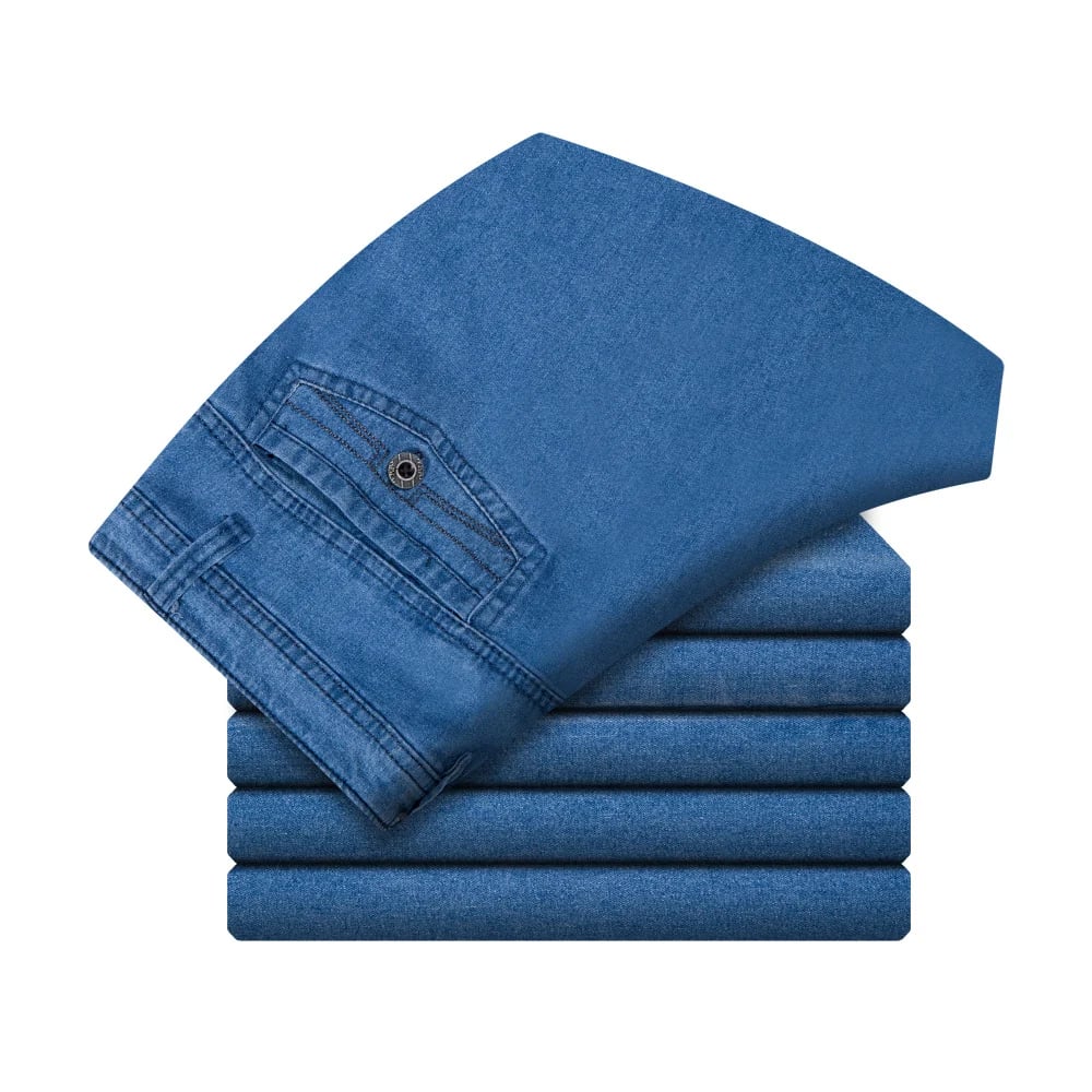 🔥Herren Jeans mit hoher Taille und geradem Schnitt