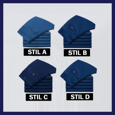 🔥Herren Jeans mit hoher Taille und geradem Schnitt