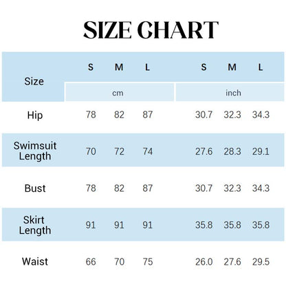 💥 Sonderangebot 50% RABATT💥 V-Ausschnitt Badeanzug mit Schnürung und Druck + Rock