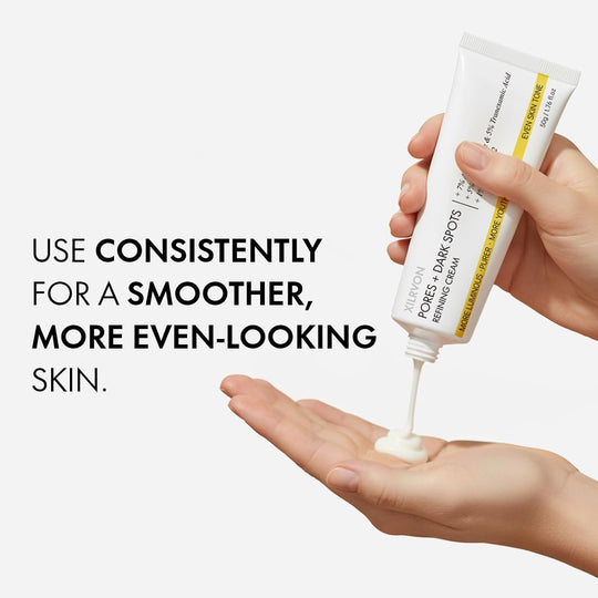 EELHOE Pores + Dark Spots Refining Cream with Arbutin, Niacinamide, Tranexamic Acid &amp; Melazero | Pore-Minimizing, Gentle &amp; Hydrating Daily Moisturizer, Suitable for Sensitive Skin, 50g (1 Pack)
