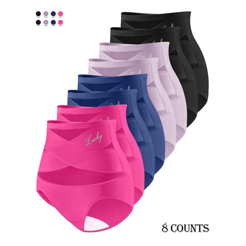 💖Last Day-Buy 1 Get 3 Packs💖Plus-Size High-Waist Cross Tummy Control Panties