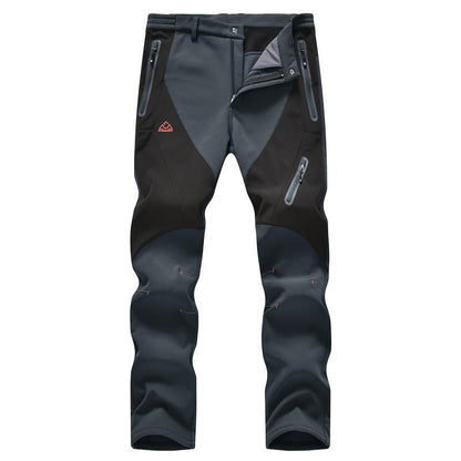 🏆LAST DAY SALE 50% OFF!!🔥Men's Waterproof Winter Trousers with Fleece Lining Cargo Pants
