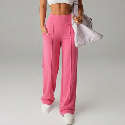 ⌛ Nur noch 3 Tage – 50 % auf alles! ⏰ 50.000+ VERKAUFT!💕 Damen-Unifarbene Weite Straight-Leg-Hose