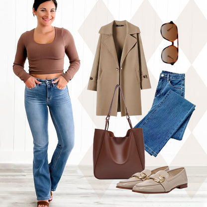 Geeignet für alle Körpertypen👖Hochelastische Jeans zur Bauchkontrolle