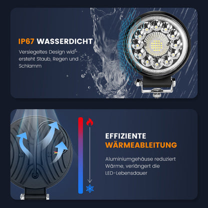 💡4-Zoll-LED-Pod mit 99 W für Offroad-Anwendungen✨