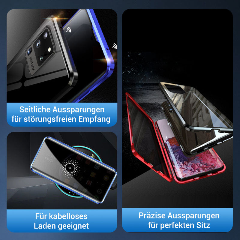 🔥58% Rabatt für kurze Zeit🔥Magnetische doppelseitige Telefonhülle aus gehärtetem Glas mit Anti-Peeping-Effekt für die Samsung-Serie S21-25