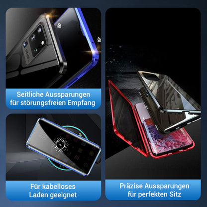 🔥58% Rabatt für kurze Zeit🔥Magnetische doppelseitige Telefonhülle aus gehärtetem Glas mit Anti-Peeping-Effekt für die Samsung-Serie S21-25