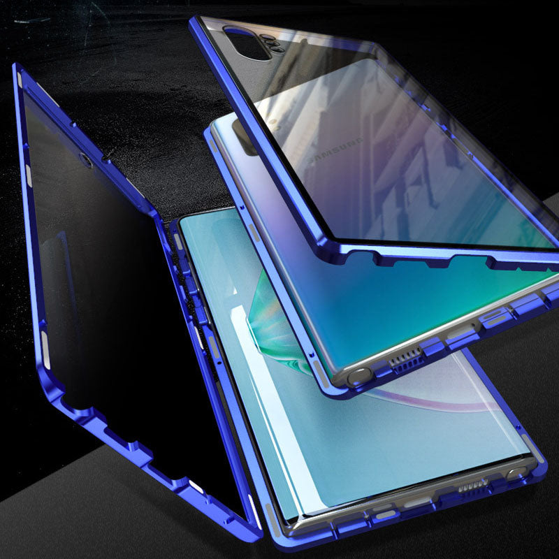 📱„Unterstützt Fingerabdruck-Entsperrung👆🔓Magnetische Handyhülle mit Sichtschutz für Samsung S21–S25 Serie