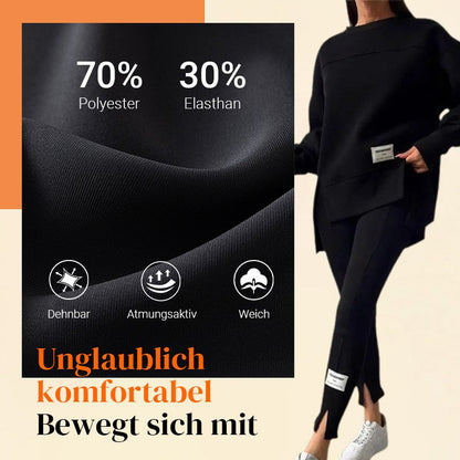 ✨ Lässiges Sweatshirt-Leggings-Set für Frauen - Ultraweiches Jersey mit Moderne Passform für Alltag & Sport 🏃‍♀️💫