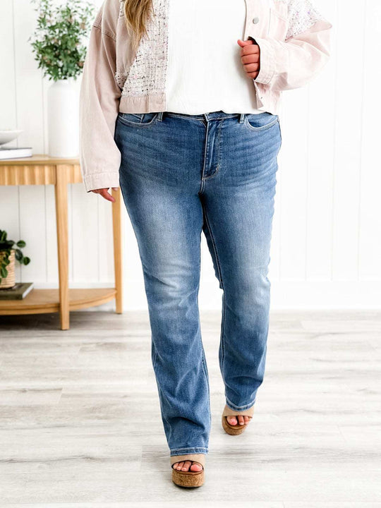 🍂Heiliger Gral Bauchfreie Bootcut-Jeans👖💥Befristetes Angebot: 50% Rabatt auf Bestellungen