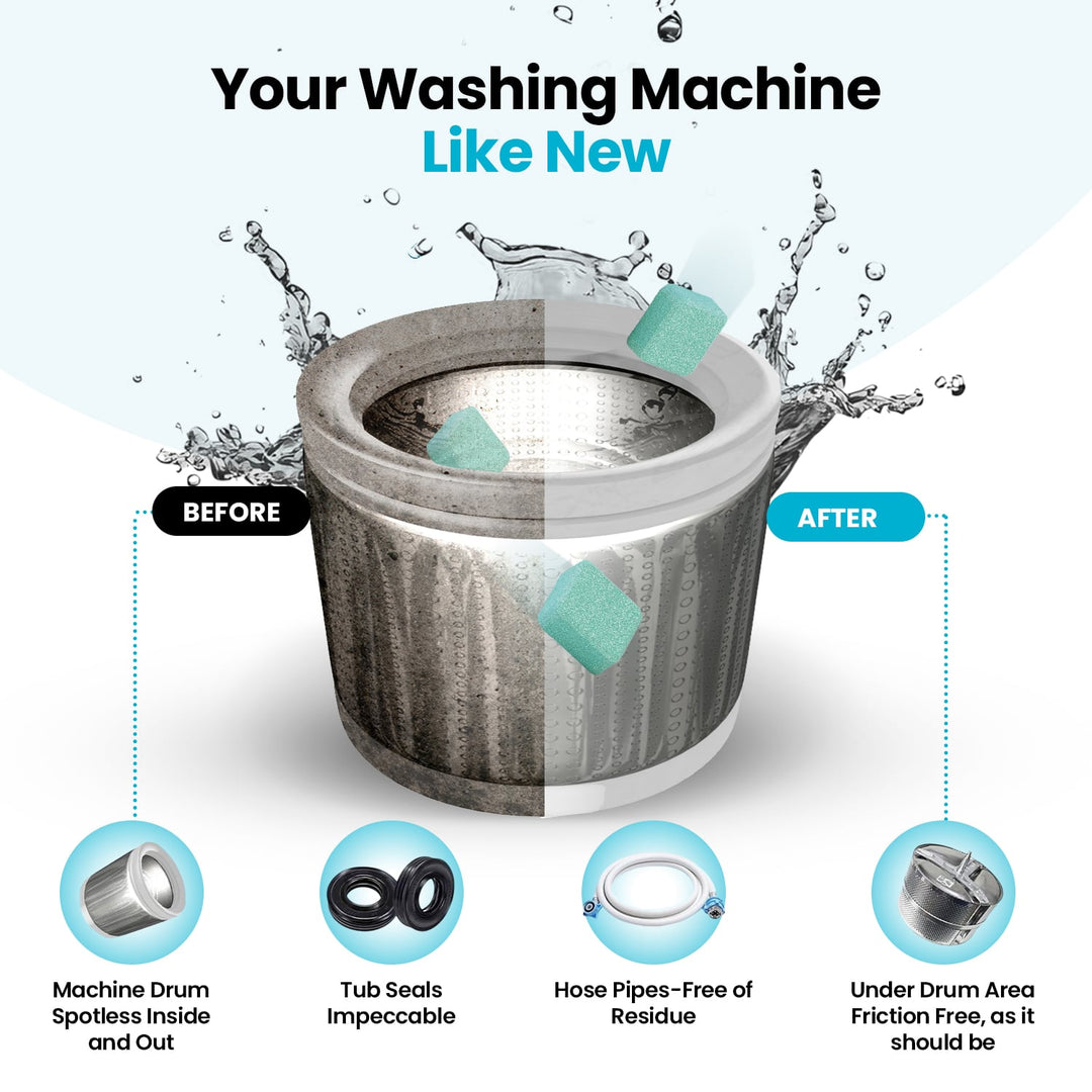 🔥 BUY 2 GET 1 FREE! 🧺 Washing Machine Cleaner ✨ Removes Odors, Residue &amp; Buildup for a Fresher Laundry Routine