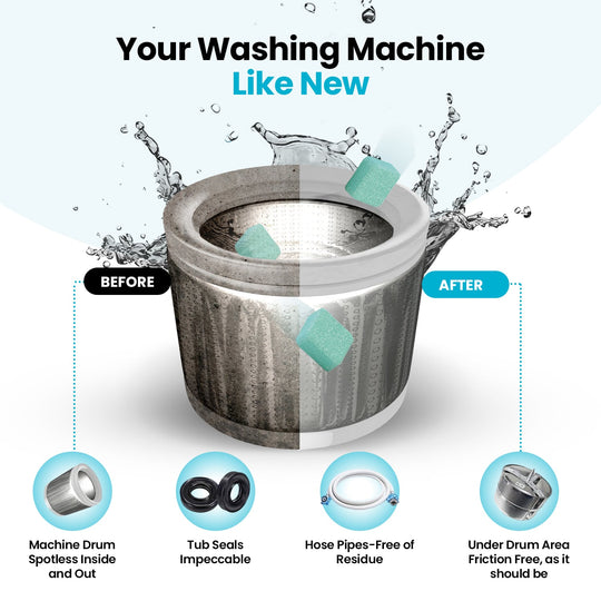 🔥 BUY 2 GET 1 FREE! 🧺 Washing Machine Cleaner ✨ Removes Odors, Residue &amp; Buildup for a Fresher Laundry Routine