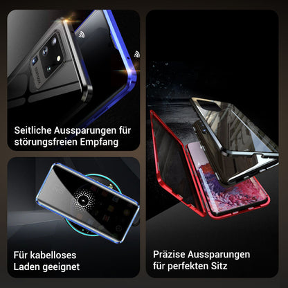 📱„Unterstützt Fingerabdruck-Entsperrung👆🔓Magnetische Handyhülle mit Sichtschutz für Samsung S21–S25 Serie
