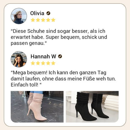 👠Spitze Stiefeletten mit Absatz