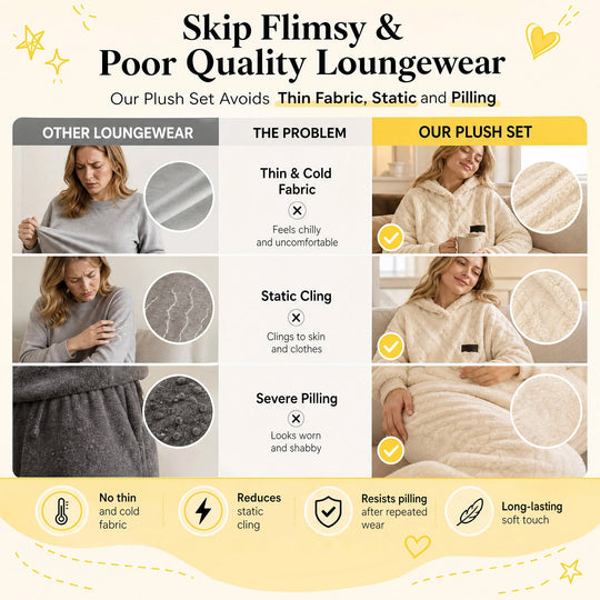 🍂 Embossed Geometric Plush Set – Timeless Comfort &amp; Effortless Style For Every Occasion