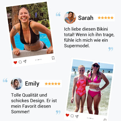 🔥Letzter Tag Spezial Preis €18.99!👙Hoch taillierte Bikini-Sets mit Bauchkontrolle und Farbblockdesign