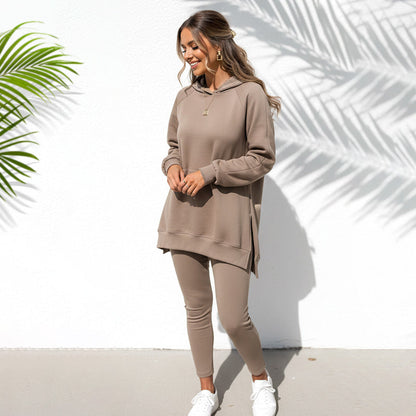 🍂 LETZTER TAG DER AKTION – 50 % RABATT 🍂 Stilvolles Hoodie- und Hosen-Set für Damen