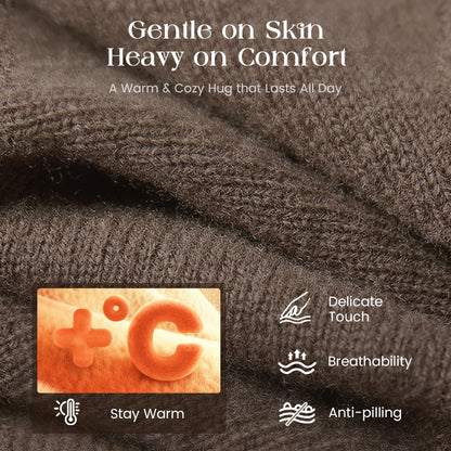 ❄️Hot Sale 50% OFF!!⚡Turtleneck Sweater Mini Dress Set