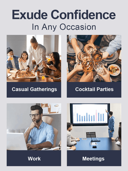 👑Fliwos Bügelfreies Stretch-Hemd für Herren mit dreifachem Schutz