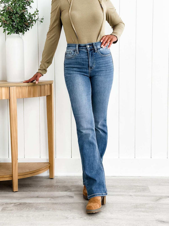 🍂Heiliger Gral Bauchfreie Bootcut-Jeans👖💥Befristetes Angebot: 50% Rabatt auf Bestellungen