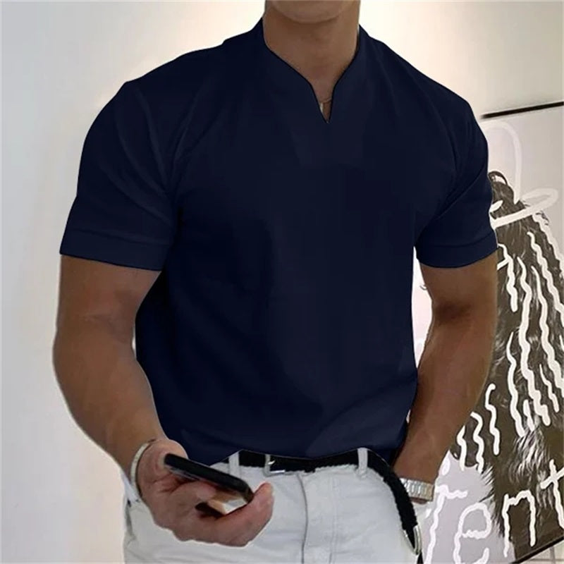 🏋️ Sportliches Herren V-Shirt aus Baumwolle – Ideal für Training &amp; Freizeit