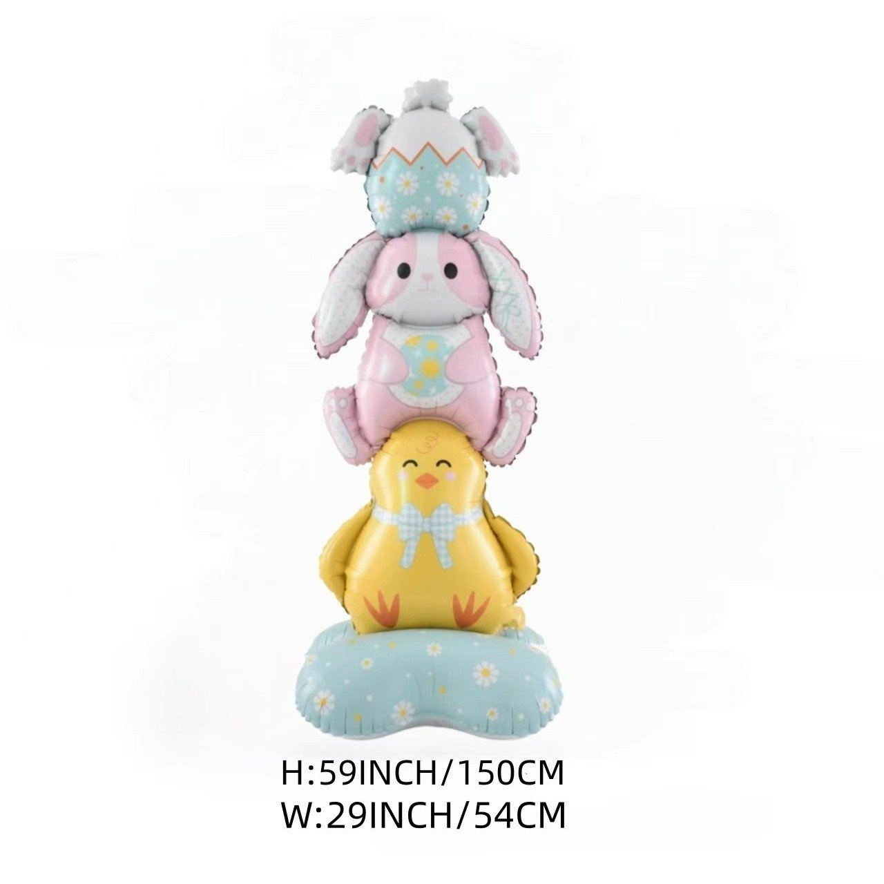 🎁 Oster-Frühbucher-Sale 🐰 Riesen 3D-Steh-Hase-Ballon – selbststehend für festliche Stimmung-Kostenlose Luftpumpe