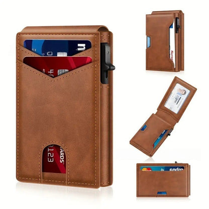 🎉 Neujahrsgeschenk – 50% RABATT!🧳 Flaches Pop-up-Portemonnaie: RFID-Schutz + Carbonfaser-Textur – Schneller Kartenzugriff & Sichere Aufbewahrung!