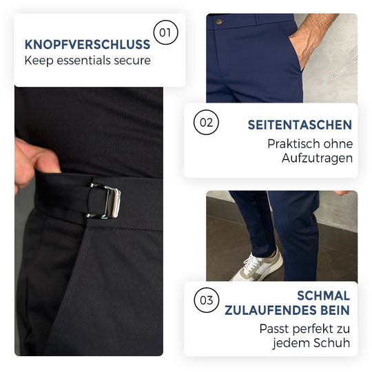 Herren Stretch Slim Fit Hose