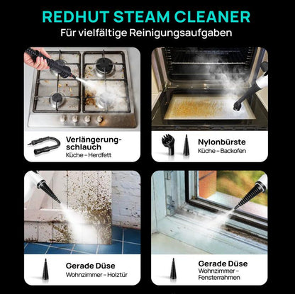 ⏳LETZTER TAG DES AUSVERKAUFS 50% RABATT!!🔥Druckbeaufschlagter Hand-Multiflächen-Naturdampfreiniger mit 12-teiligem Zubehörset