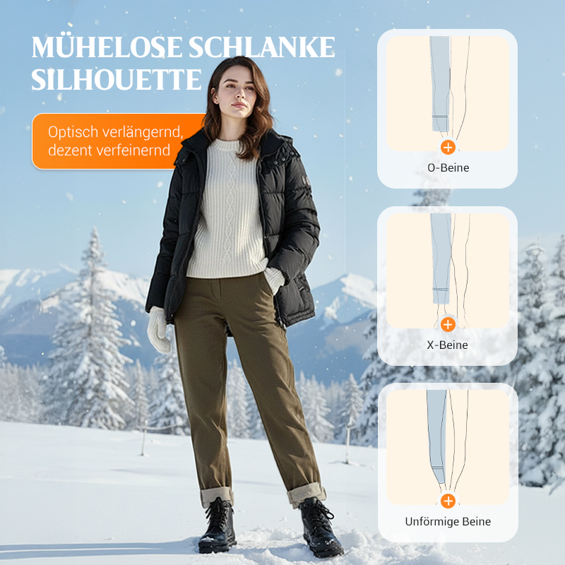 👖 💫 DAMENHOSE MIT KUNSTFELL-FUTTER - Hochtailliert & Weiche Innenseite, 4-Wege-Stretch für Optimale Wärme und Komfort ❄️🛍️
