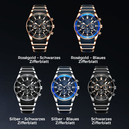 🔥Wasserdichte Multifunktions-Quarzuhr für Herren✈️Kostenloser Versand