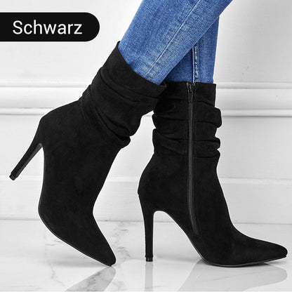 👠Spitze Stiefeletten mit Absatz