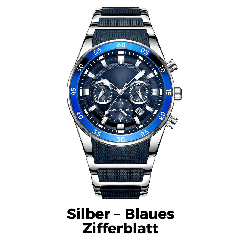 🔥Wasserdichte Multifunktions-Quarzuhr für Herren✈️Kostenloser Versand