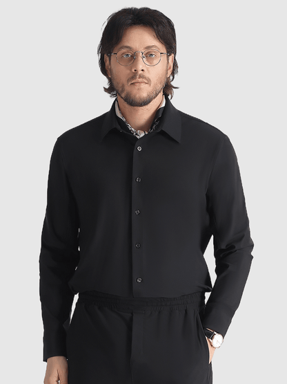 👑Fliwos Bügelfreies Stretch-Hemd für Herren mit dreifachem Schutz