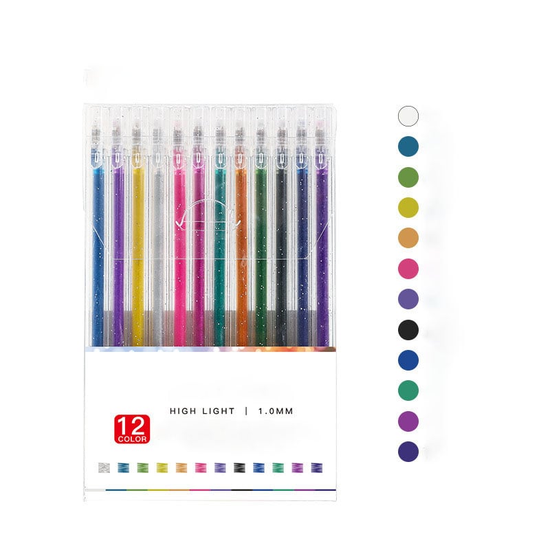 🎨 Glitzernder Gelstift-Set🎄Leuchtende Farben, grenzenlose Kreativität