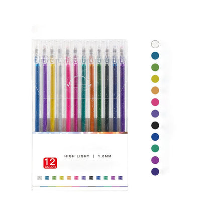 🎨 Glitzernder Gelstift-Set🎄Leuchtende Farben, grenzenlose Kreativität