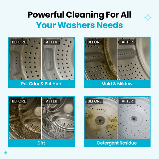 🔥 BUY 2 GET 1 FREE! 🧺 Washing Machine Cleaner ✨ Removes Odors, Residue &amp; Buildup for a Fresher Laundry Routine