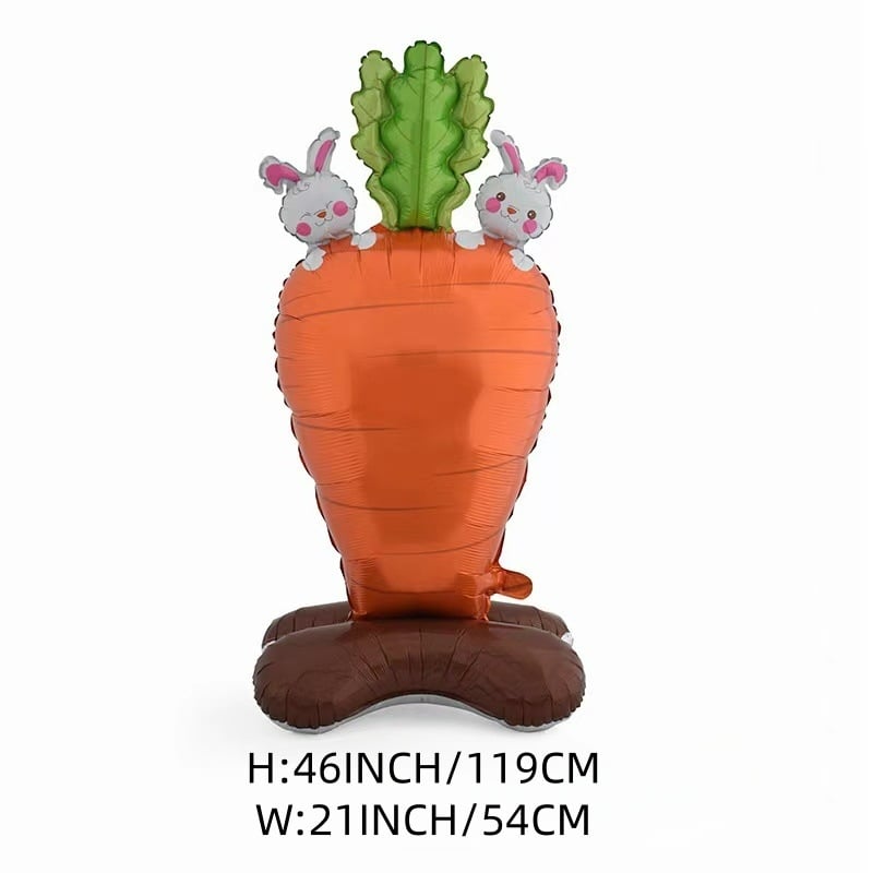 🎁 Oster-Frühbucher-Sale 🐰 Riesen 3D-Steh-Hase-Ballon – selbststehend für festliche Stimmung-Kostenlose Luftpumpe