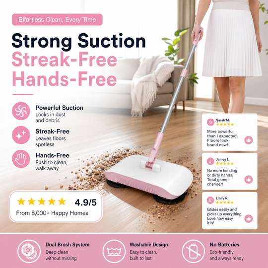 📢📢50% OFF !! ⏰Smart Robot Vacuum Cleaner with Mop &amp; Broom