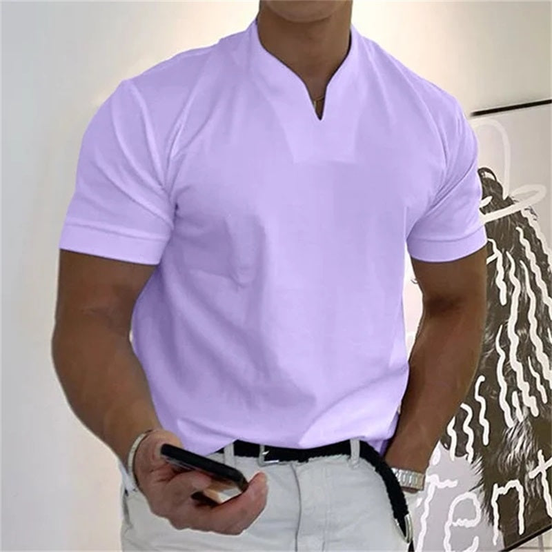 🏋️ Sportliches Herren V-Shirt aus Baumwolle – Ideal für Training &amp; Freizeit