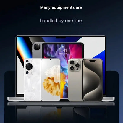 🎁 Weihnachts-Frühverkauf 🔥 2-in-1-Geflochtenes Schnellladekabel mit integriertem Handyhalter