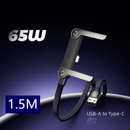 🎁 Weihnachts-Frühverkauf 🔥 2-in-1-Geflochtenes Schnellladekabel mit integriertem Handyhalter