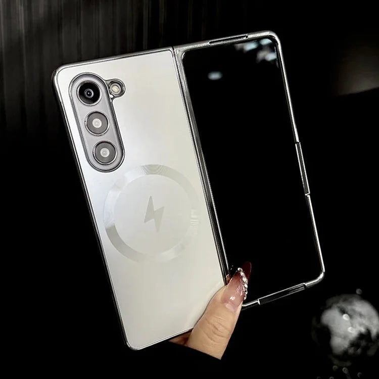 Galvanisierte, mattierte Magnetabdeckung für die Samsung Galaxy Z Fold-Serie