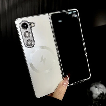 Galvanisierte, mattierte Magnetabdeckung für die Samsung Galaxy Z Fold-Serie