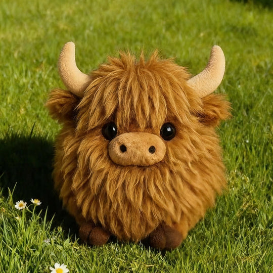 🔥 THE VIRAL EMOTIONAL SUPPORT PLUSH! 🐂 Highland Cow Plush 💖 Soft, Cuddly &amp; Perfect for Stress Relief