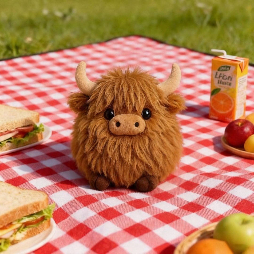 🔥 THE VIRAL EMOTIONAL SUPPORT PLUSH! 🐂 Highland Cow Plush 💖 Soft, Cuddly &amp; Perfect for Stress Relief