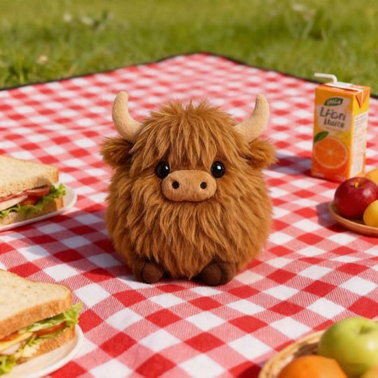 🔥 THE VIRAL EMOTIONAL SUPPORT PLUSH! 🐂 Highland Cow Plush 💖 Soft, Cuddly &amp; Perfect for Stress Relief