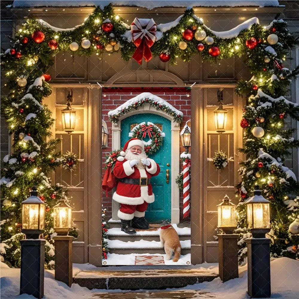 🔥Solange der Vorrat reicht 50 % Rabatt!🎉Weihnachts-Türdekorationsbanner