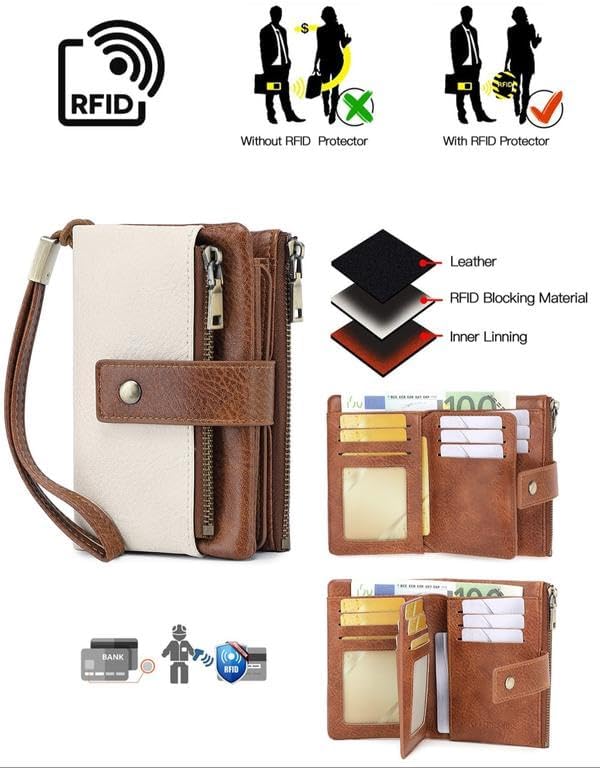 Women's RFID Blocking Leather Wallet