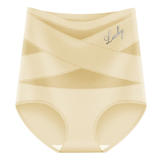 🔥Buy 1 Get 2 Free (3 PCS)✨Plus-Size High-Waist Cross Tummy Control Panties